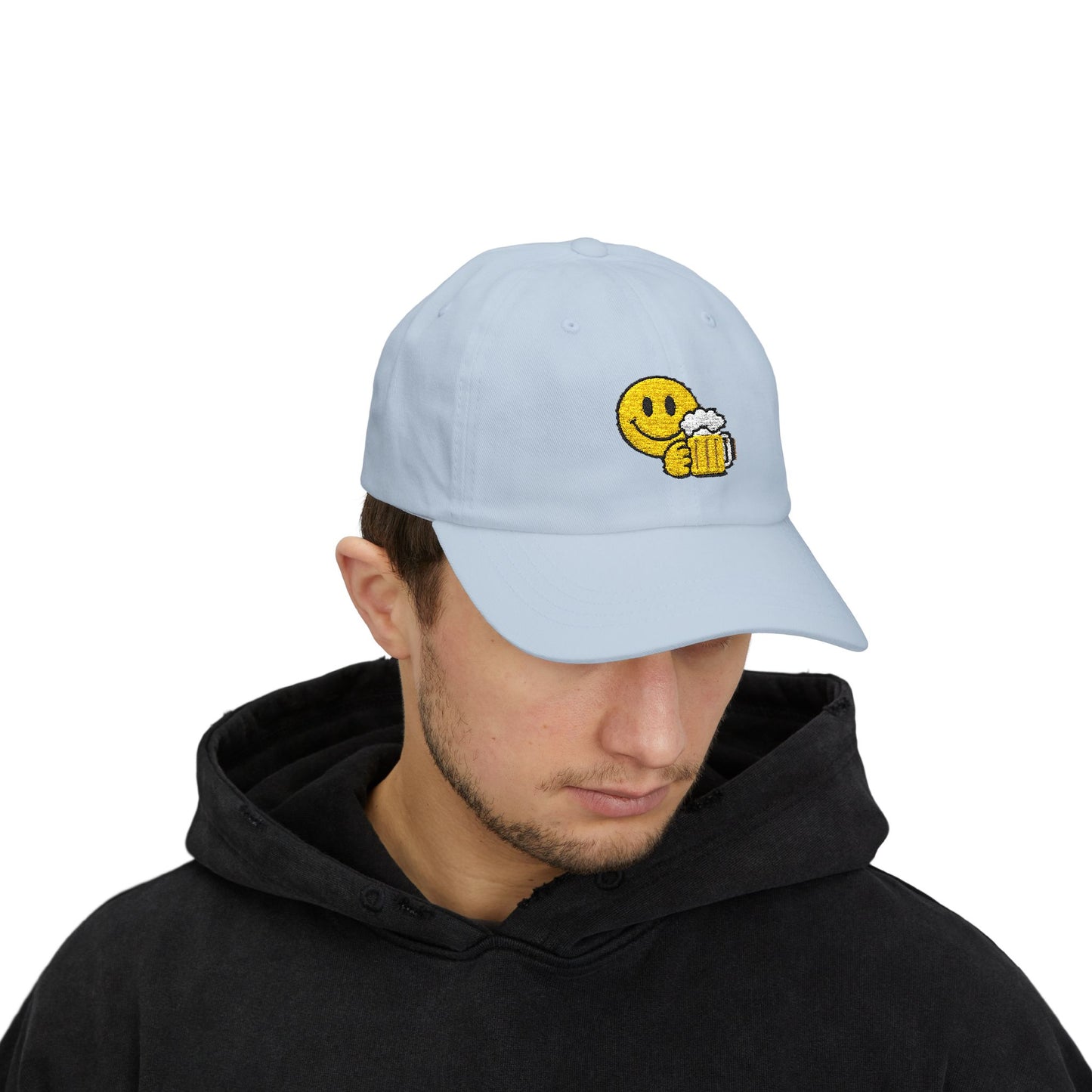 Smiley Bier Cap – Coole Basecap mit Bierkrug Motiv | Party-Accessoire