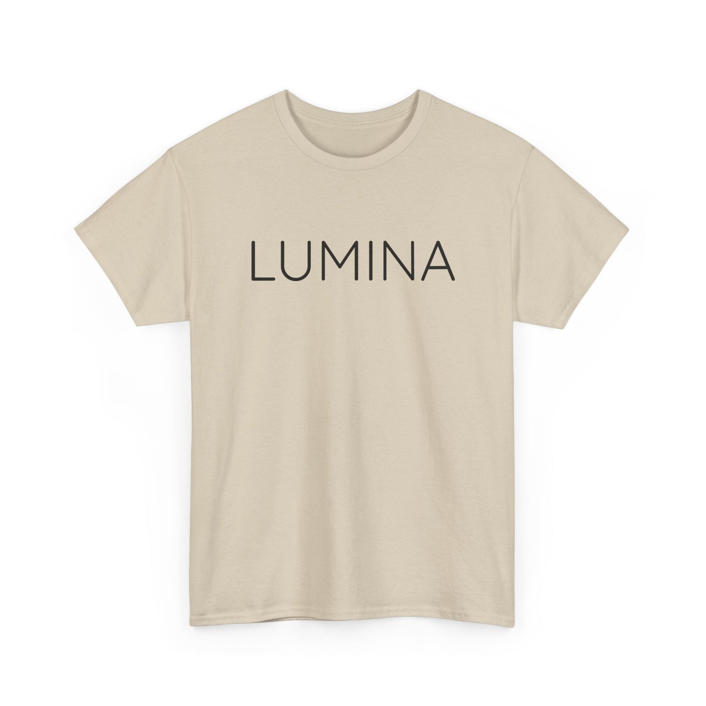 LUMINA T-Shirt Unisex (Brustprint) – Nachhaltiges Heavy Cotton Tee aus 100% Baumwolle, Streetwear Basic & Geschenkidee