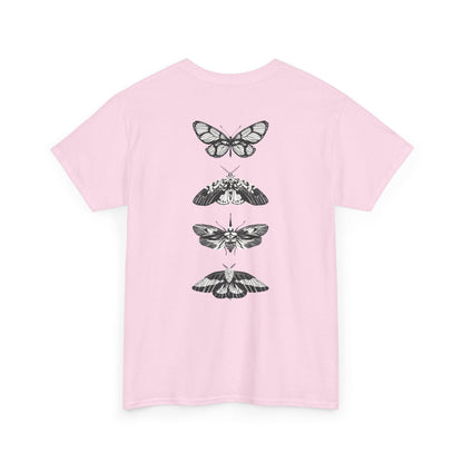 T-Shirt mit Schmetterlingsdesign - Baumwolle, Streetwear Style, Unisex