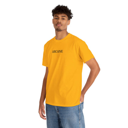 ARCANE T-Shirt (Brustprint) – Unisex Heavy Cotton Tee | Nachhaltige Streetwear aus 100% Baumwolle