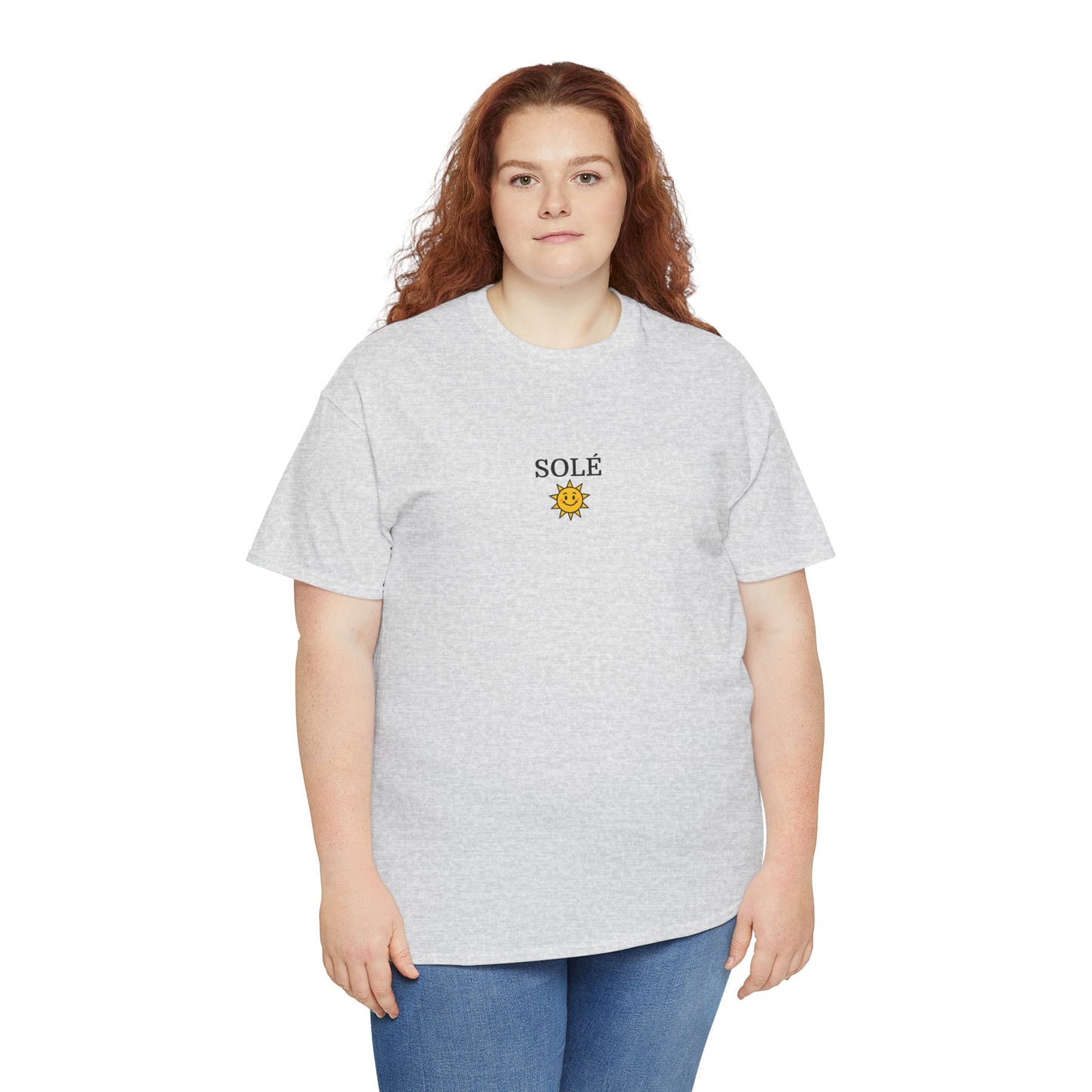 SOLÉ T-Shirt (Brustprint) – Unisex Heavy Cotton Tee | Nachhaltige Streetwear aus 100% Baumwolle