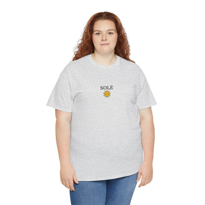 SOLÉ T-Shirt (Brustprint) – Unisex Heavy Cotton Tee | Nachhaltige Streetwear aus 100% Baumwolle