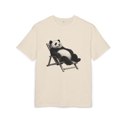 Chillender Panda (Brustprint) – Cooles Tiermotiv | Unisex Funshirt