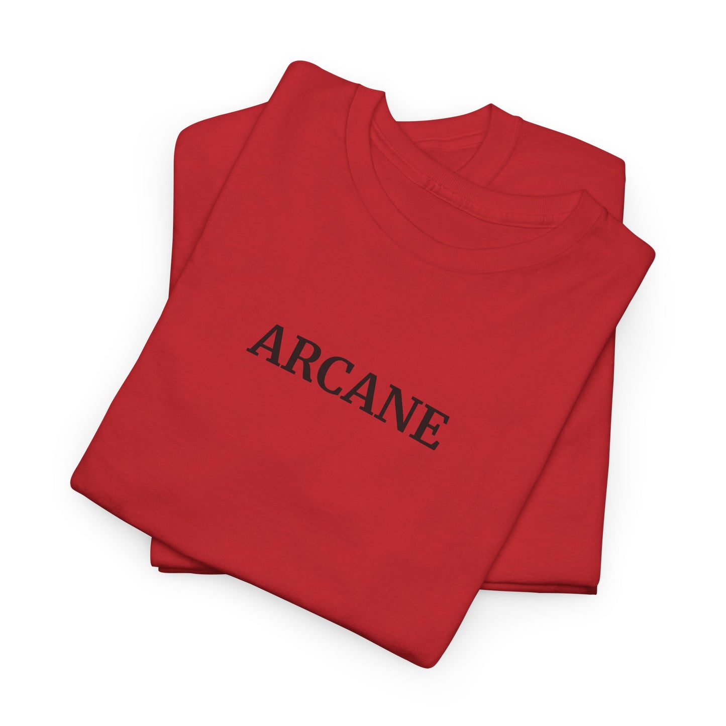 ARCANE T-Shirt (Brustprint) – Unisex Heavy Cotton Tee | Nachhaltige Streetwear aus 100% Baumwolle