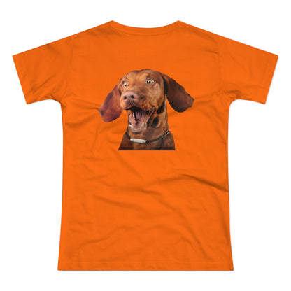 Happy Vizsla – Lustiges Hunde T-Shirt mit Vizsla-Motiv | Geschenk für Hundefans & Tierfreunde