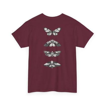 T-Shirt mit Schmetterlingsdesign - Baumwolle, Streetwear Style, Unisex