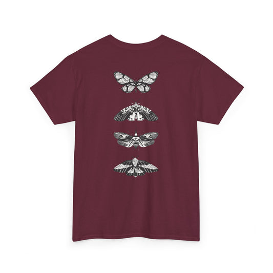 T-Shirt mit Schmetterlingsdesign - Baumwolle, Streetwear Style, Unisex