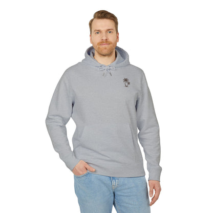 Palmen Hoodie Unisex (Rückenprint) – Tropischer Kapuzenpullover im Strand-Design | Sommerlicher Boho Look aus Baumwolle