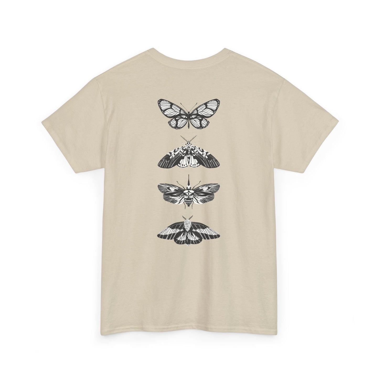 T-Shirt mit Schmetterlingsdesign - Baumwolle, Streetwear Style, Unisex