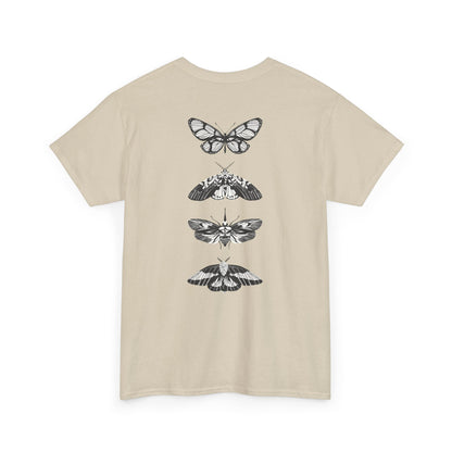 T-Shirt mit Schmetterlingsdesign - Baumwolle, Streetwear Style, Unisex