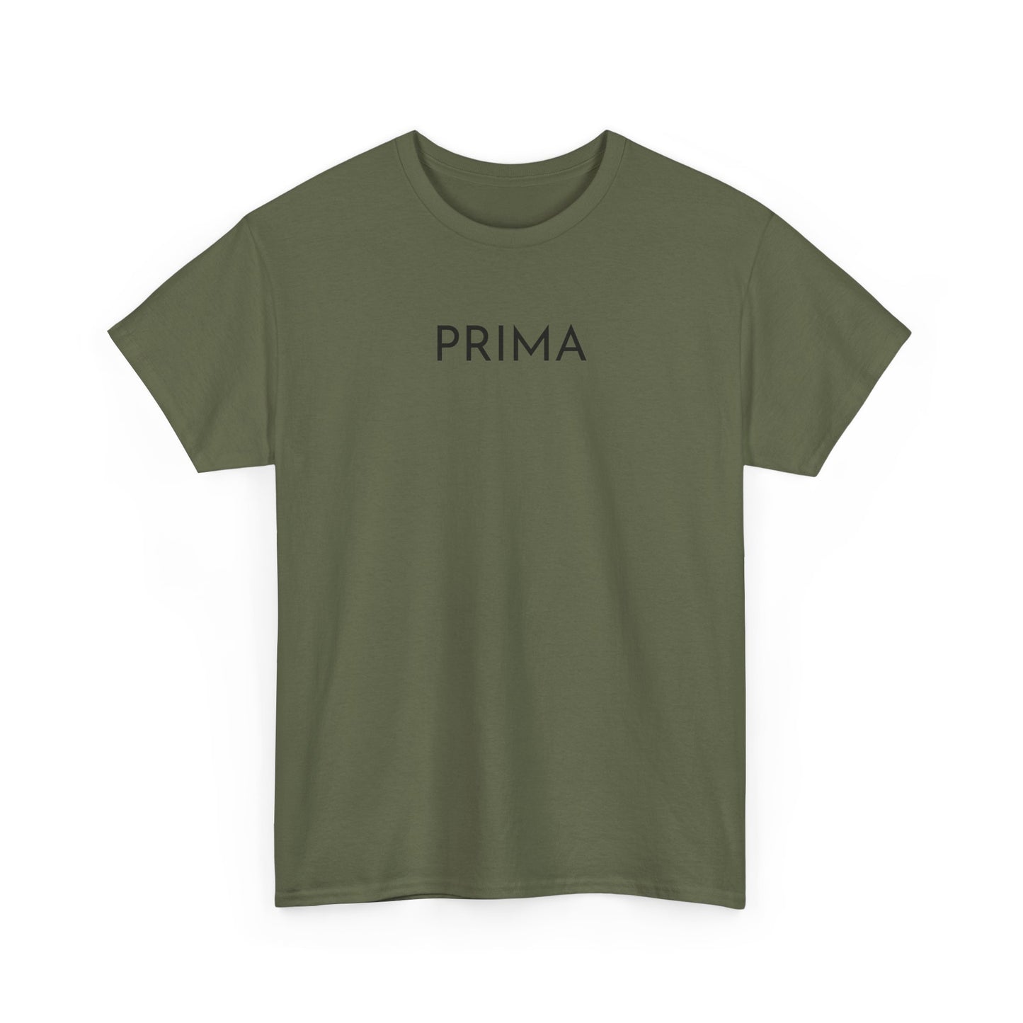 PRIMA T-Shirt (Brustprint) – Unisex Heavy Cotton Tee | Nachhaltige Streetwear aus 100% Baumwolle