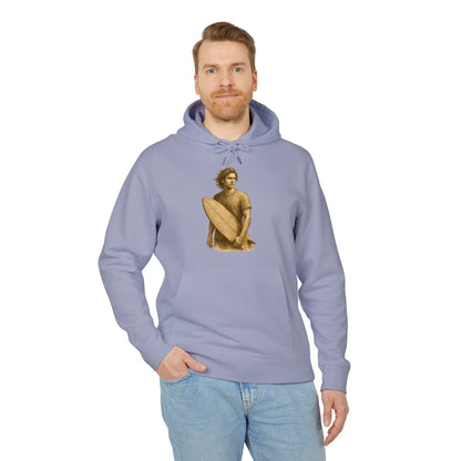 Surfer Hoodie Unisex (Brustprint) – Oversized Kapuzenpullover mit Surfer-Print | Retro Beach Style für Männer & Frauen