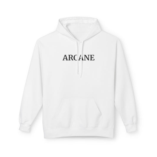 ARCANE Hoodie (Brustprint) – Unisex Midweight Fleece | Nachhaltige Streetwear mit Komfort & Stil