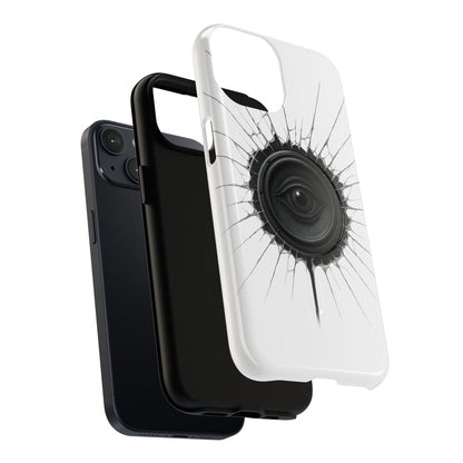 Surreal Eye Speaker Handyhülle – Kreatives Lautsprecher-Augen Design für Musik- & Kunstfans – Schutzhülle für iPhone & Android"