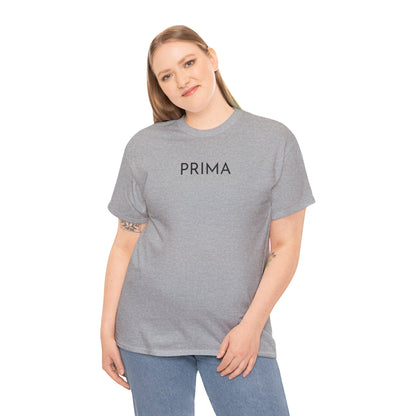 PRIMA T-Shirt (Brustprint) – Unisex Heavy Cotton Tee | Nachhaltige Streetwear aus 100% Baumwolle