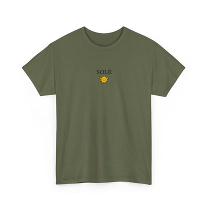 SOLÉ T-Shirt (Brustprint) – Unisex Heavy Cotton Tee | Nachhaltige Streetwear aus 100% Baumwolle