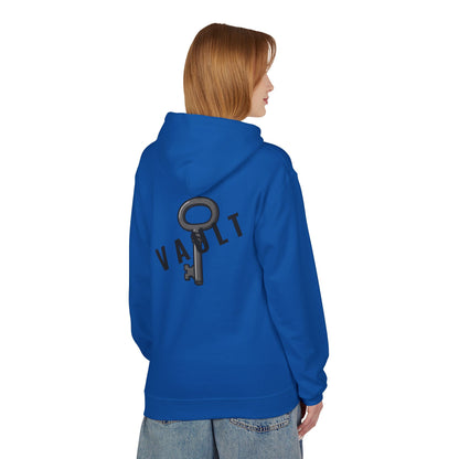 VAULT Hoodie mit Schlüssel-Design (Rückenprint) – Unisex Midweight Fleece | Nachhaltige Streetwear mit Komfort & Stil