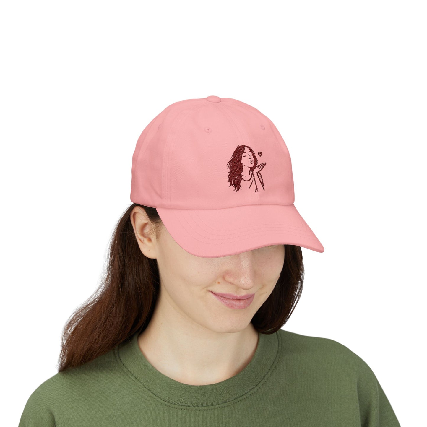 Kusshand Cap – Stylische Unisex Basecap mit romantischem Kuss-Motiv & Herz