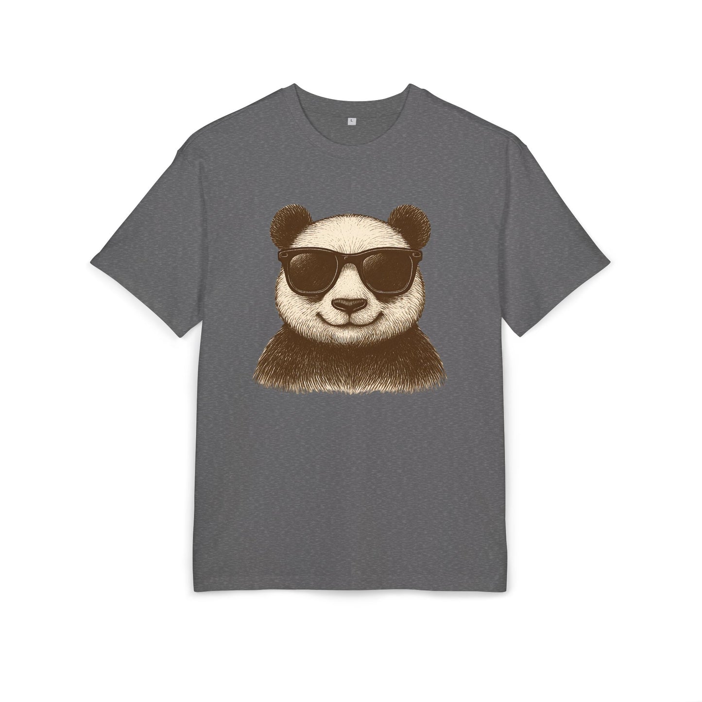 Cooler Panda T-Shirt (Brustprint) – Stylisches Unisex Shirt mit Sonnenbrillen-Motiv im Retro Look