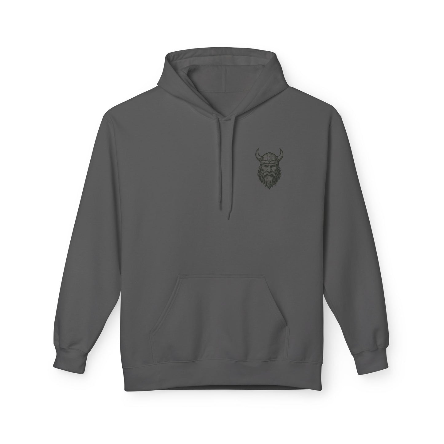 Wikinger Hoodie Unisex – Nordic Warrior Kapuzenpullover mit Bart & Helm Design | Viking Streetwear