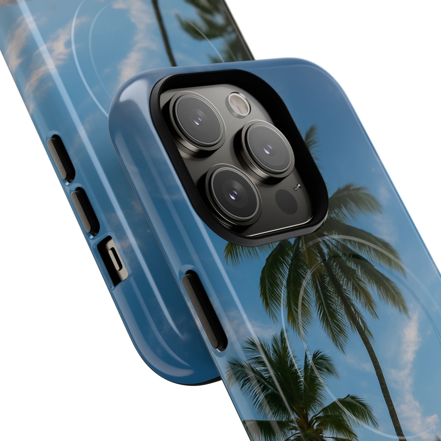 Tropische Sonnenuntergang Handyhülle mit Palmen – Sommer Vibes Case für iPhone & Android | Tropisches Strandmotiv