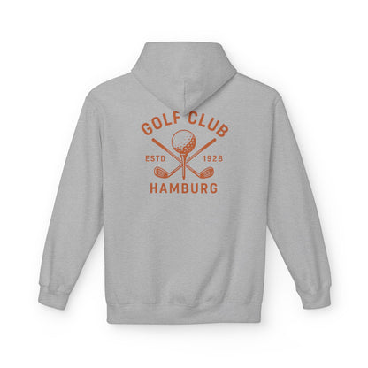 Vintage Golf Club Hamburg Hoodie (Rückenprint) – Retro Kapuzenpullover Estd. 1928 für Herren & Damen