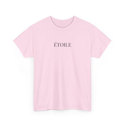 ÉTOILE T-Shirt (Brustprint) – Unisex Heavy Cotton Tee | Minimalistische Streetwear aus nachhaltiger Baumwolle