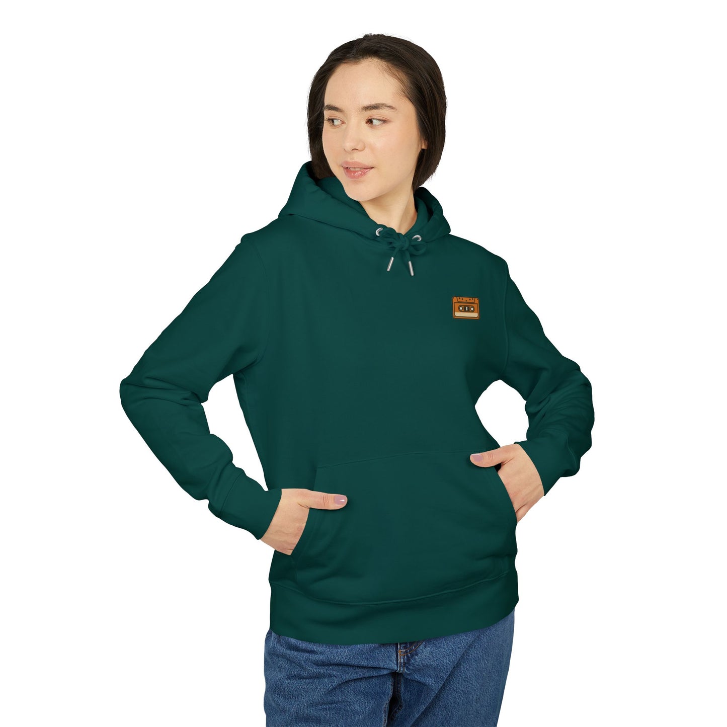 Retro Kassette Hoodie – Unisex Kapuzenpullover mit Tape-Logo vorn | Nostalgie Streetwear für Musikfans