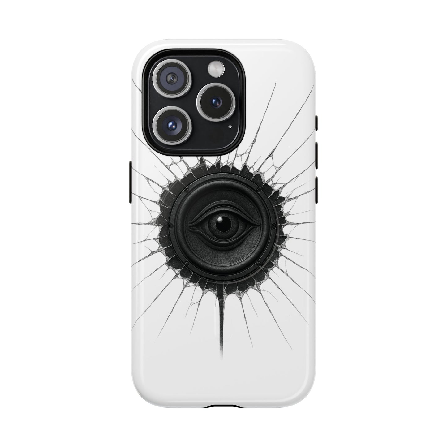 Surreal Eye Speaker Handyhülle – Kreatives Lautsprecher-Augen Design für Musik- & Kunstfans – Schutzhülle für iPhone & Android"