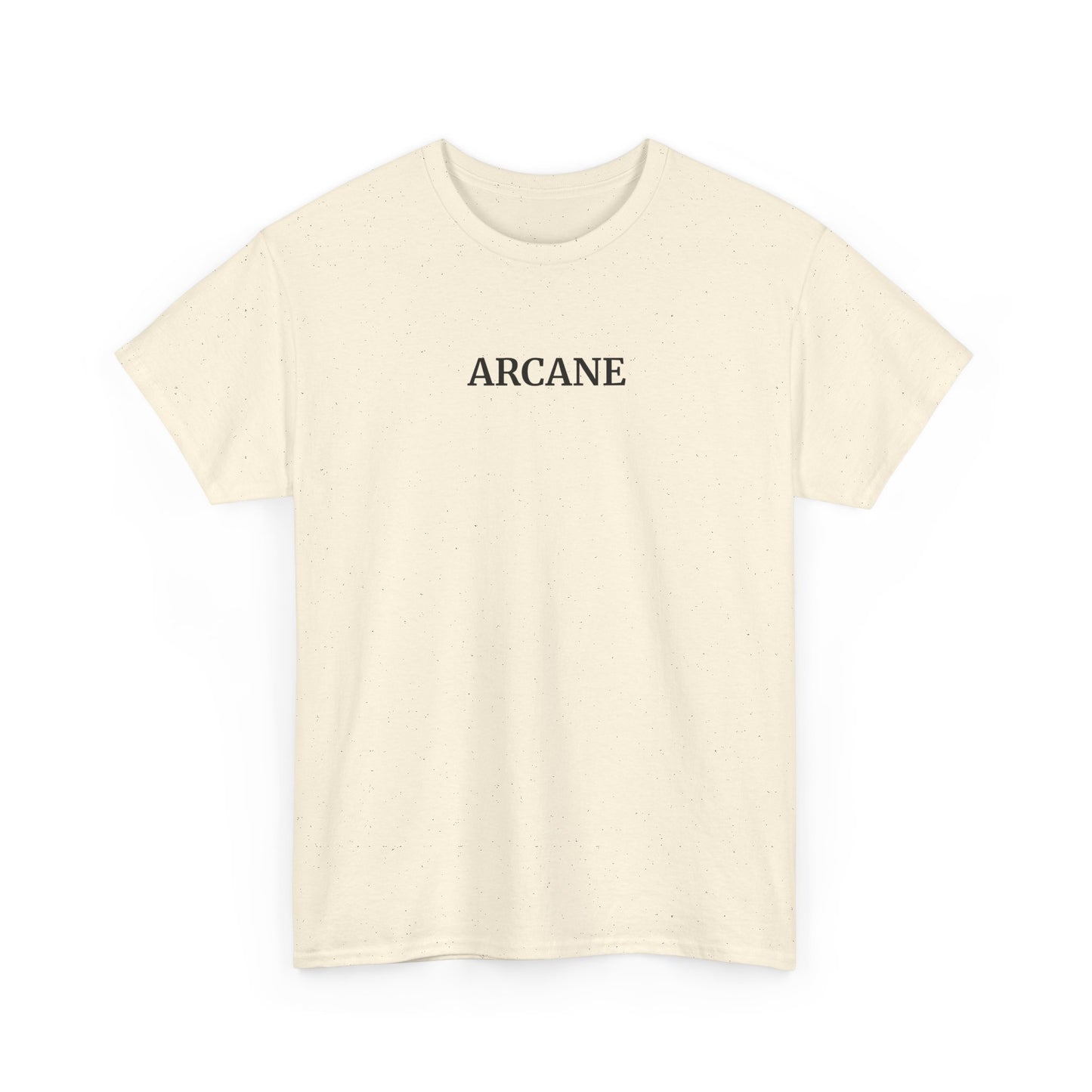 ARCANE T-Shirt (Brustprint) – Unisex Heavy Cotton Tee | Nachhaltige Streetwear aus 100% Baumwolle