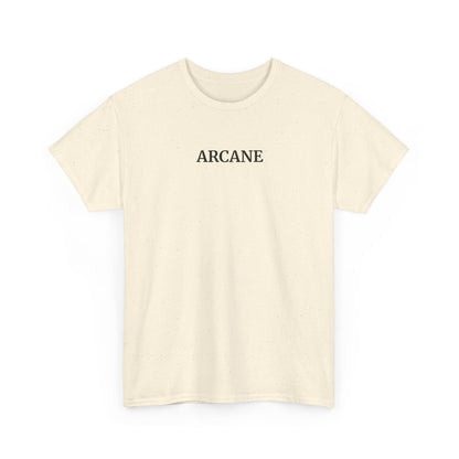 ARCANE T-Shirt (Brustprint) – Unisex Heavy Cotton Tee | Nachhaltige Streetwear aus 100% Baumwolle