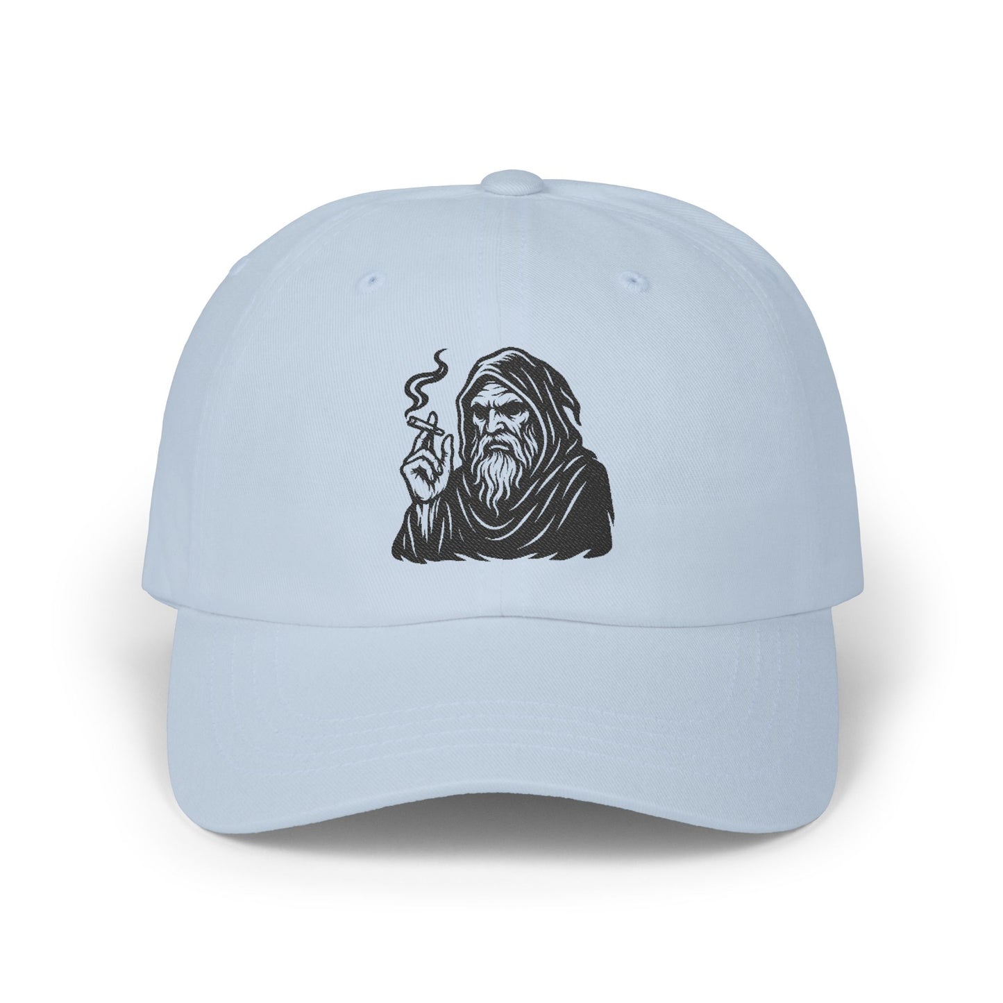 Dark Wizard Cap – Basecap mit Magier Motiv im Gothic & Tattoo Style – Unisex Streetwear Accessoire