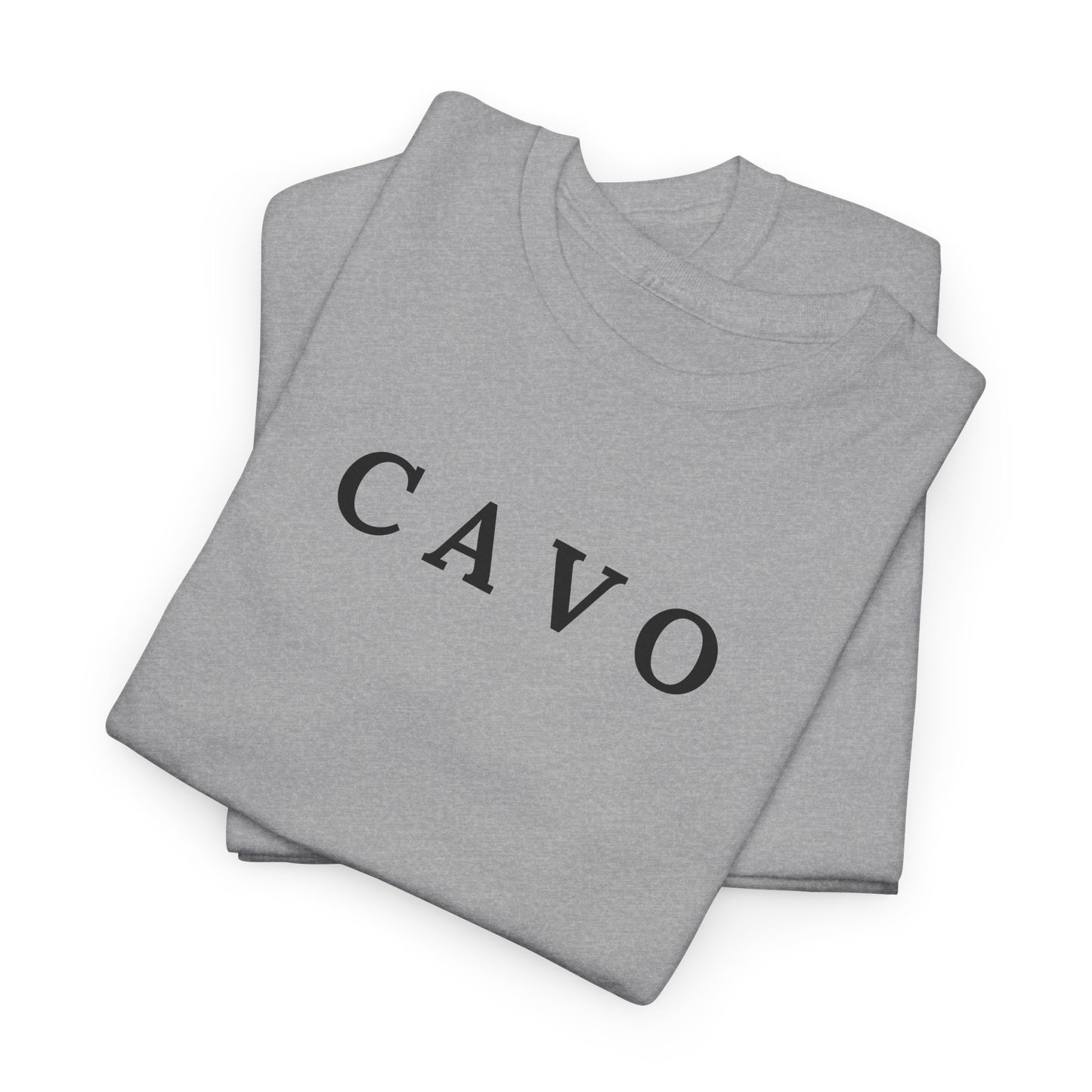 CAVO T-Shirt (Brustprint) – Unisex Heavy Cotton Tee | Nachhaltige Streetwear aus 100% Baumwolle