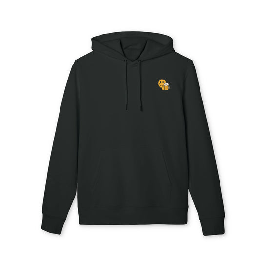 Bier Smiley Hoodie (Brustprint) – Witziger Kapuzenpullover für Männer & Frauen | Party Outfit