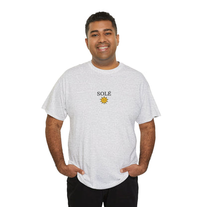 SOLÉ T-Shirt (Brustprint) – Unisex Heavy Cotton Tee | Nachhaltige Streetwear aus 100% Baumwolle