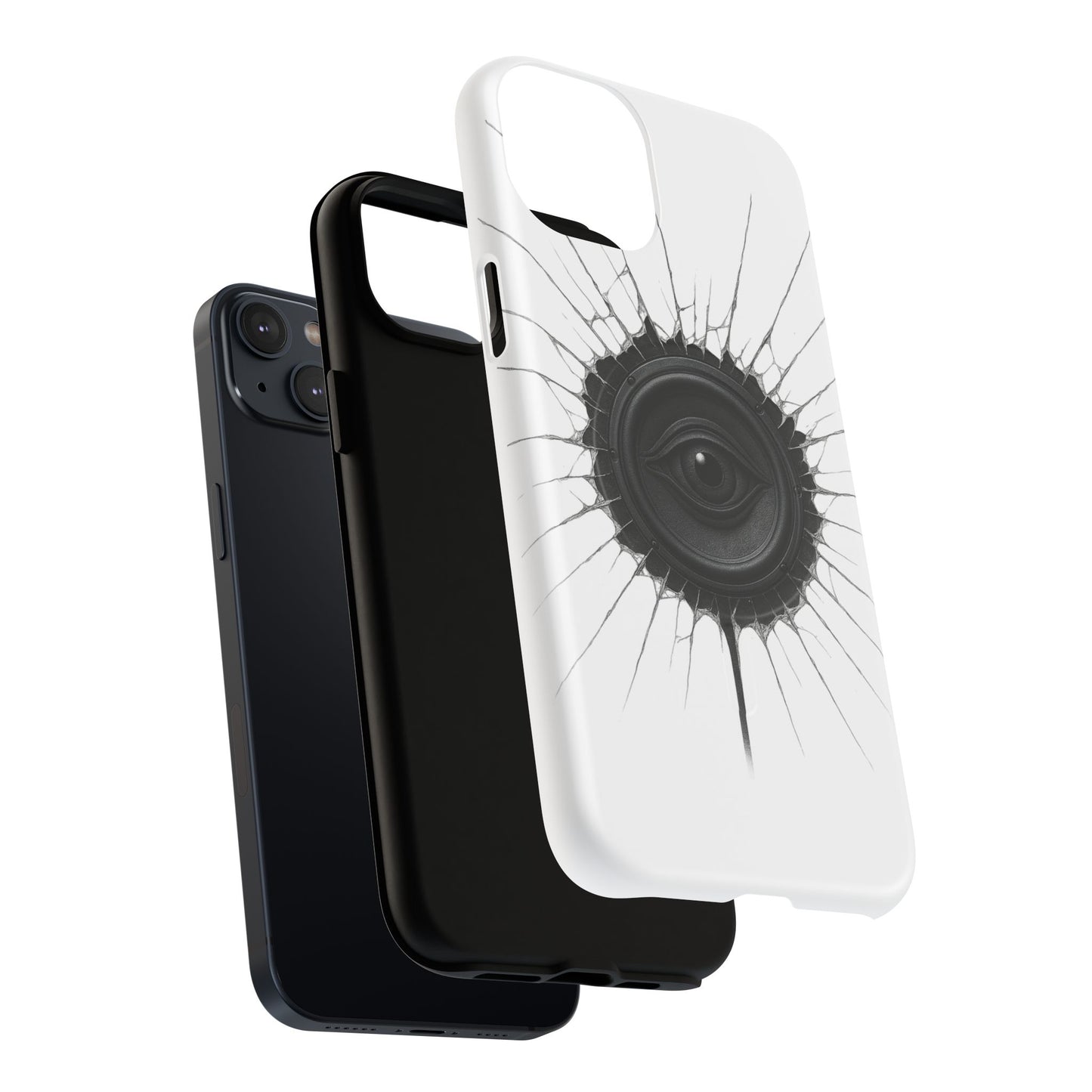 Surreal Eye Speaker Handyhülle – Kreatives Lautsprecher-Augen Design für Musik- & Kunstfans – Schutzhülle für iPhone & Android"
