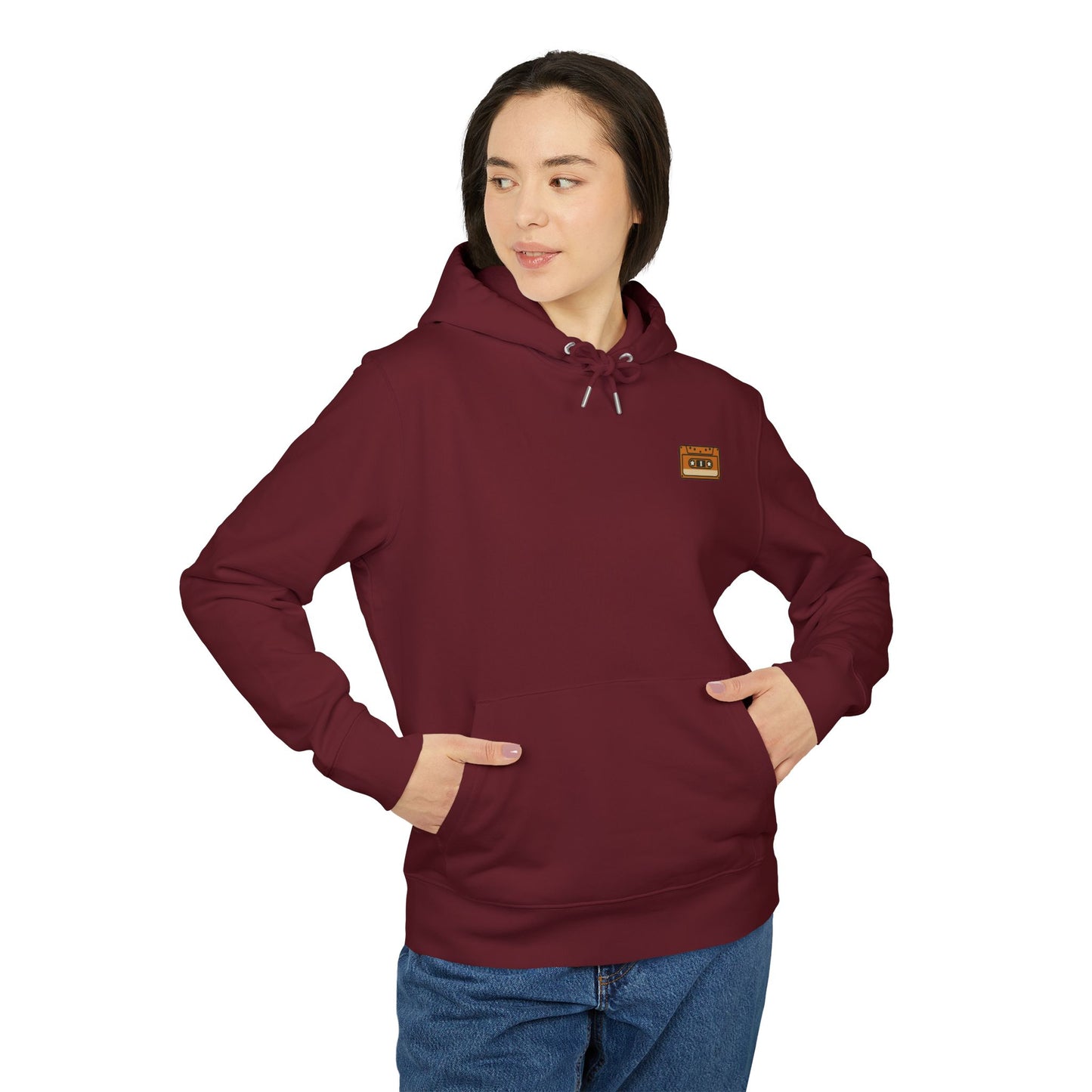 Retro Kassette Hoodie – Unisex Kapuzenpullover mit Tape-Logo vorn | Nostalgie Streetwear für Musikfans