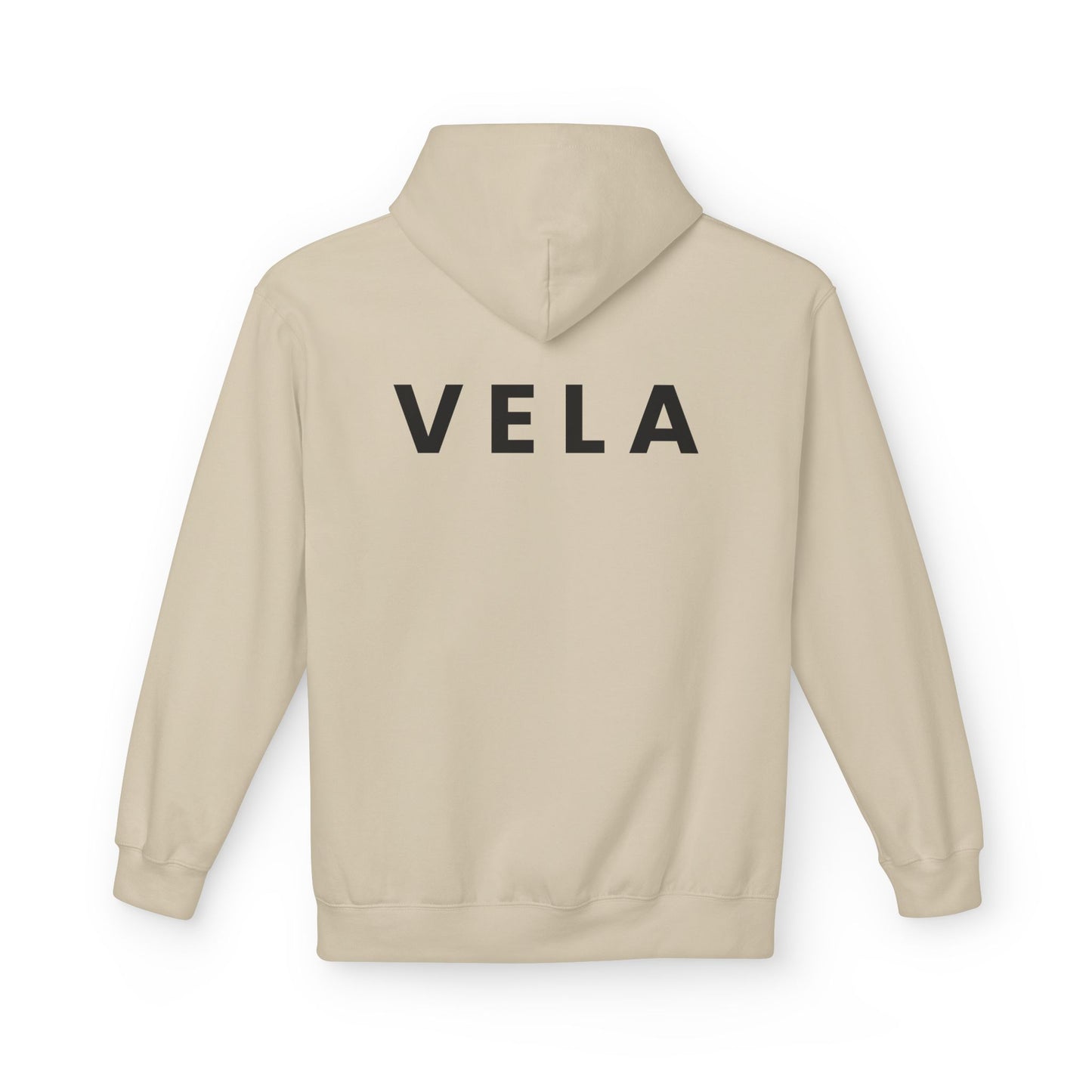 VELA Hoodie (Rückenprint) – Unisex Midweight Softstyle Fleece | Nachhaltige Streetwear mit Komfort & Stil