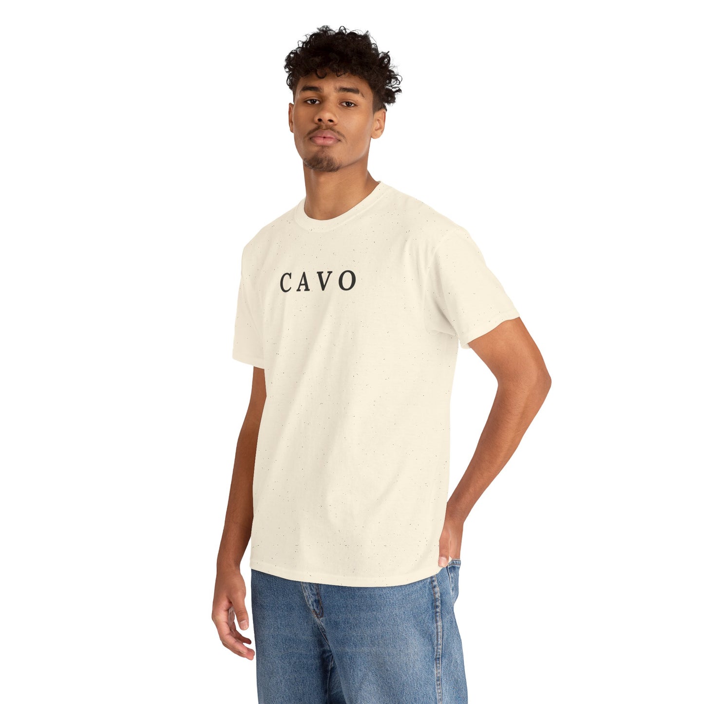 CAVO T-Shirt (Brustprint) – Unisex Heavy Cotton Tee | Nachhaltige Streetwear aus 100% Baumwolle