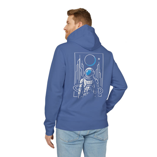 Futuristischer Astronaut Hoodie (Rückenprint) – Unisex Kapuzenpullover mit Space Design & Sci-Fi Motiv – Oversize Streetwear für Weltraum-Fans