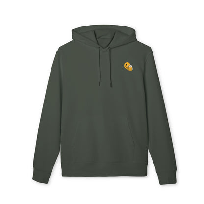 Bier Smiley Hoodie (Brustprint) – Witziger Kapuzenpullover für Männer & Frauen | Party Outfit
