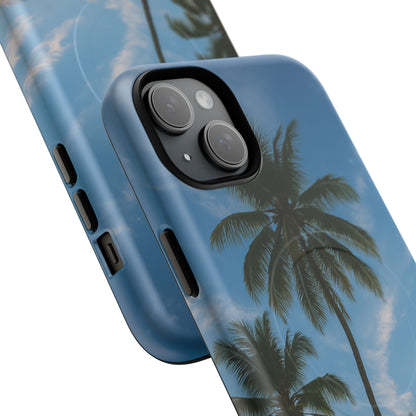 Tropische Sonnenuntergang Handyhülle mit Palmen – Sommer Vibes Case für iPhone & Android | Tropisches Strandmotiv