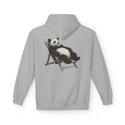Chillender Panda (Rückenprint) - Unisex Midweight Fleece | Nachhaltige Streetwear mit Komfort & Stil
