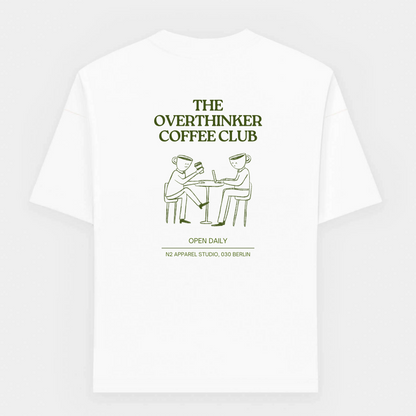 the overthinker coffee club oversized T-Shirt