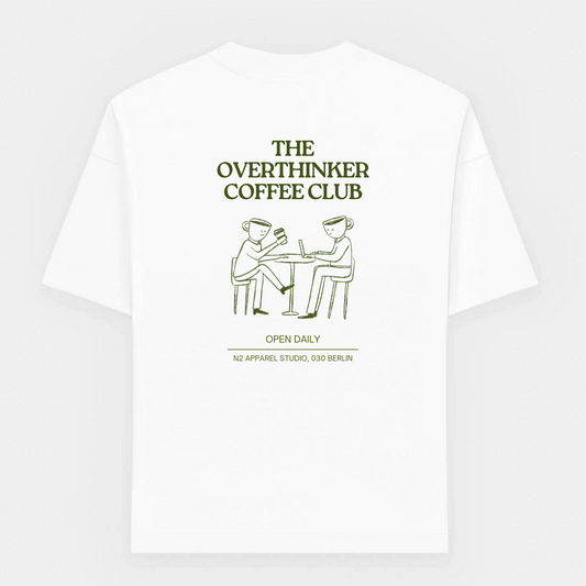 the overthinker coffee club oversized T-Shirt