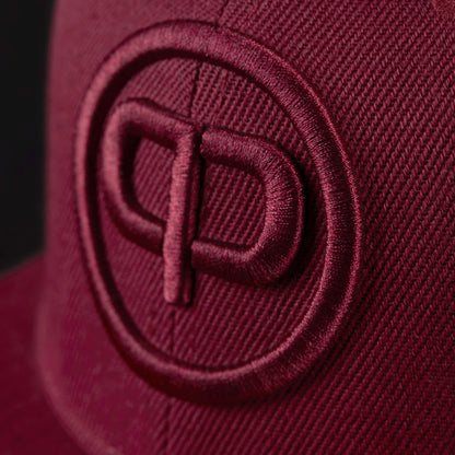 Snapback Cap - Burgundy & Burgundy