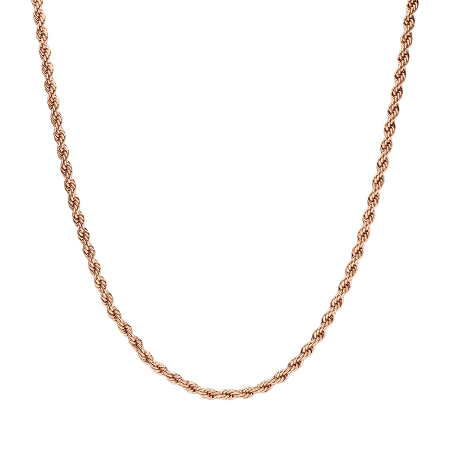 CLASSIC TWISTED NECKLACE ROSE GOLD